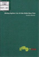 Những nghiên cứu về đặc điểm nam tính/ Kamla Bhasin